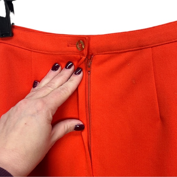 VTG 70's/80's Givenchy Sport Orange Skirt Vintage Size 12 - Picture 11 of 13